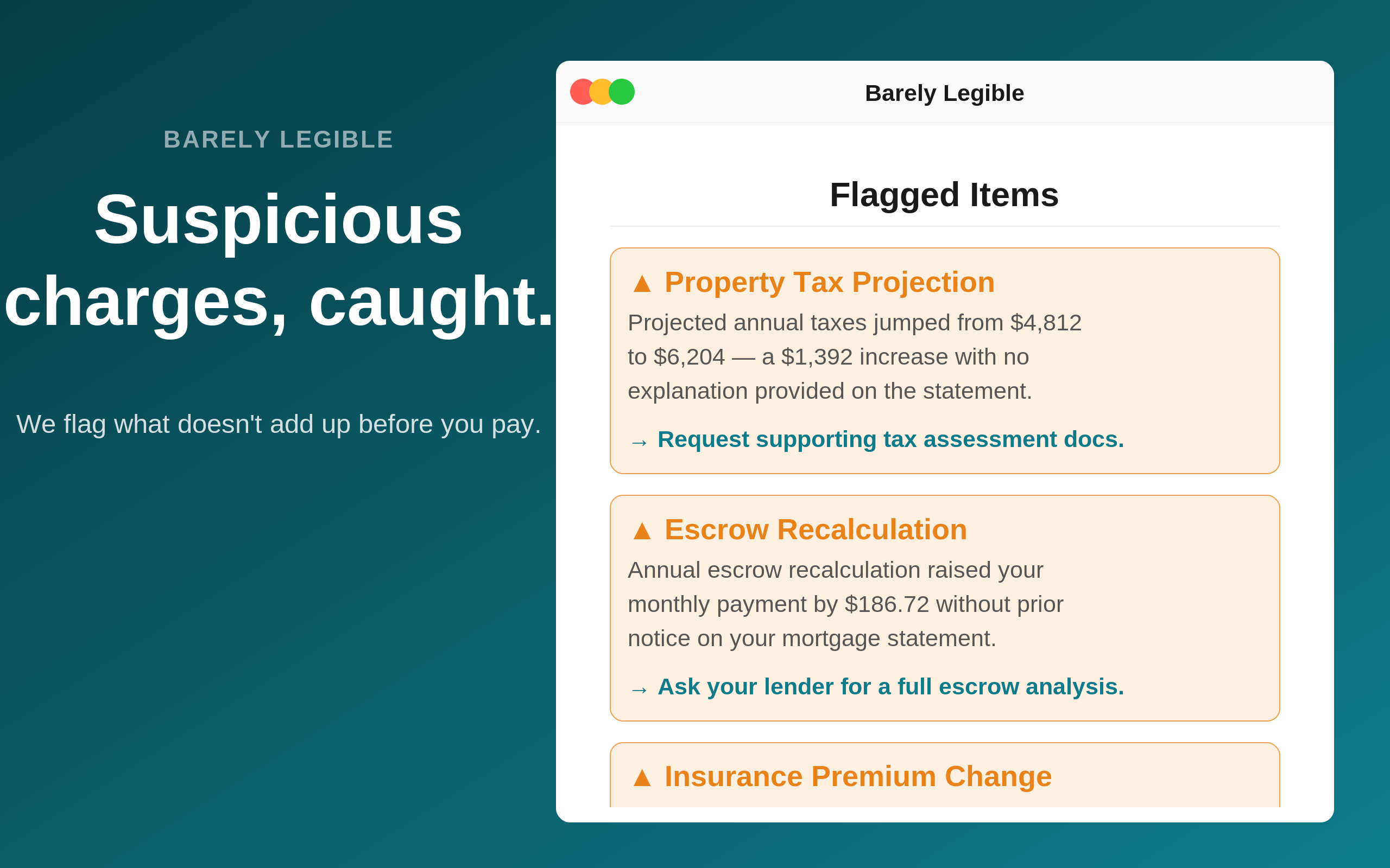 Barely Legible on Mac — suspicious charges flagged
